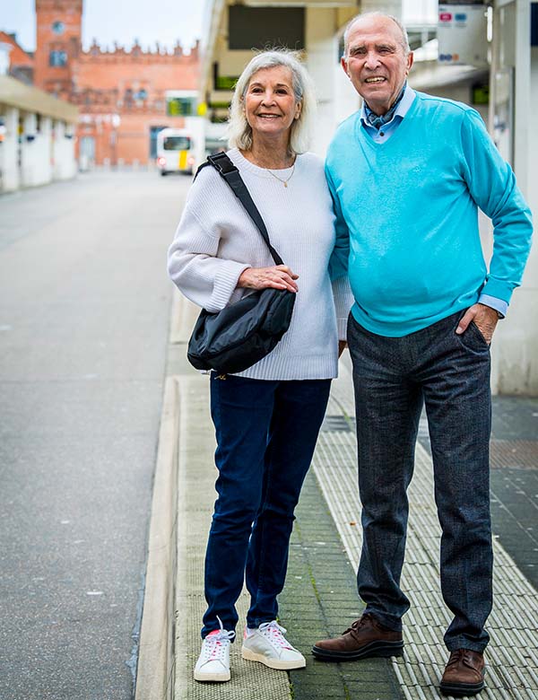 Vrouwelijk model met grijs haar Anne