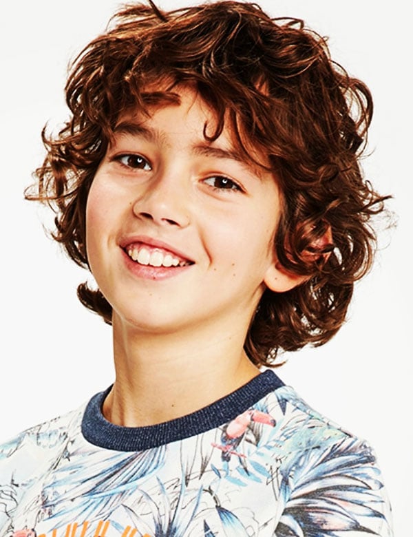 Model Kindermodel met donker haar milan