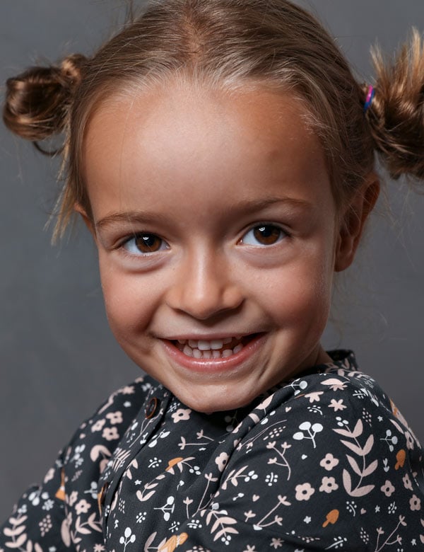 Kindermodel blond haar esmee