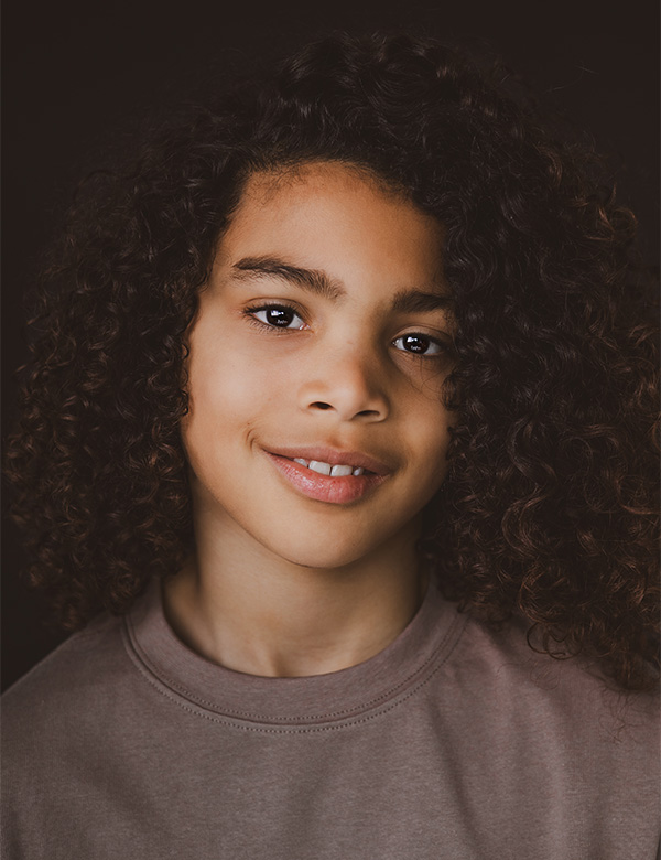 Kindermodel met krullen evan