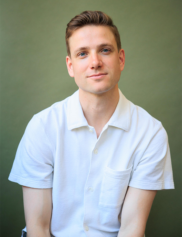 Mannelijk model met blond haar Jochem