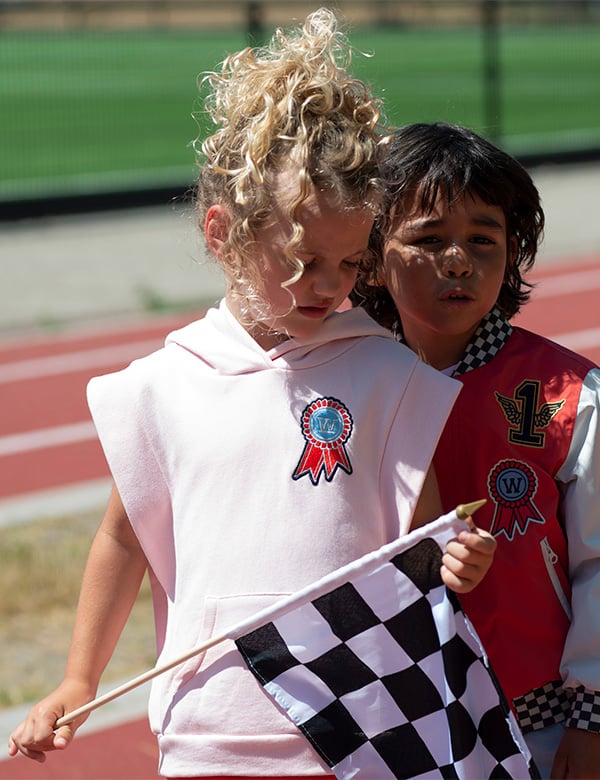 Kindermodel met blond haar Jools