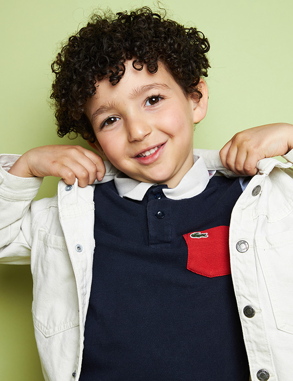 Kindermodel bruin haar Adam K.