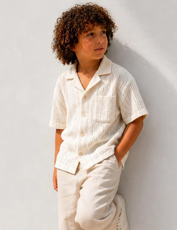 Kindermodel bruin krullend haar Adam k.