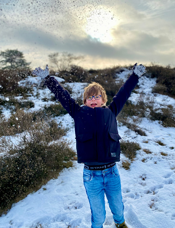 Kindermodel met bruin haar Aiden