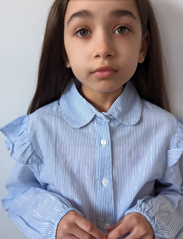 Kindermodel lang haar Ailani