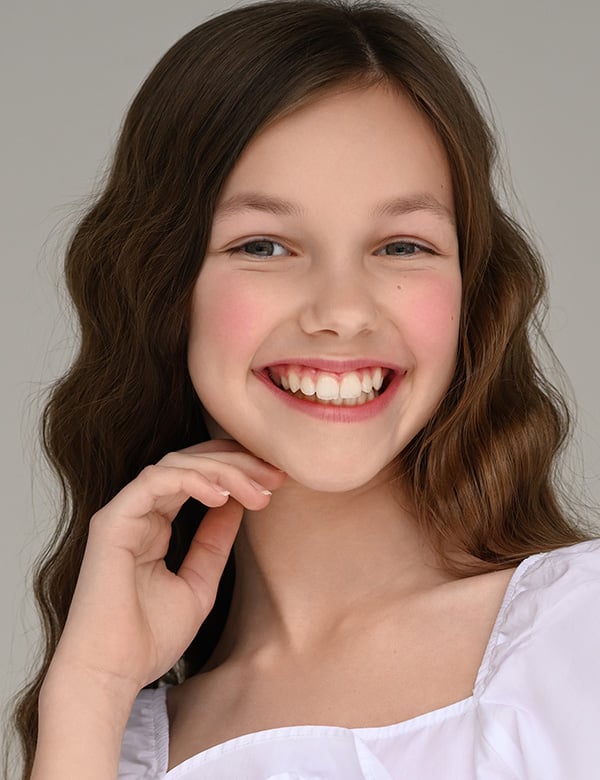 Model Kindermodel bruin haar anna-lisa