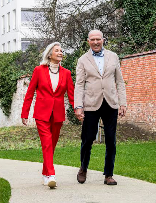 Vrouwelijk model met blond haar Anne Bo.