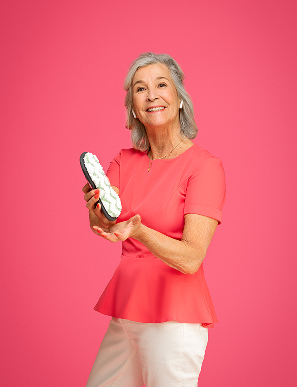 Vrouwelijk model grijs haar Anne