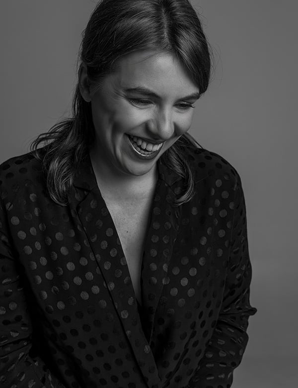 Vrouwelijk model met halflang haar Annelies