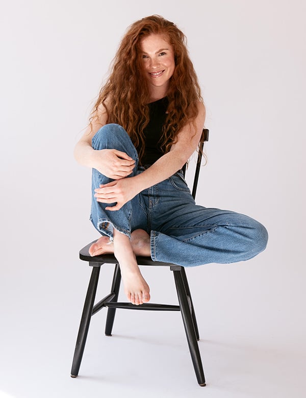 Vrouwelijk model met rood haar Annemijn W.