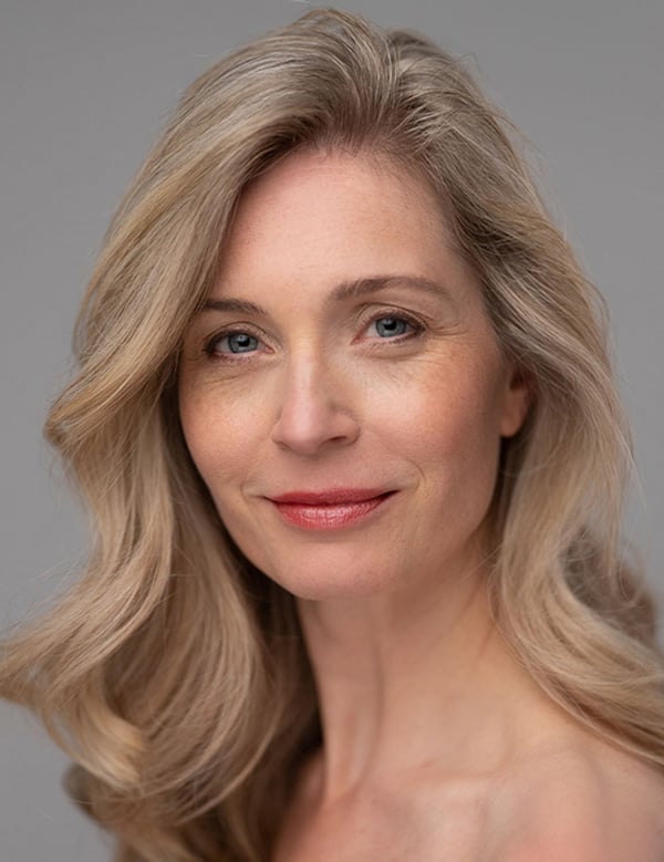 Model Vrouwelijk model met blond haar annet g.