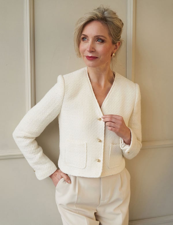 Vrouwelijk model met blond haar Annet G.