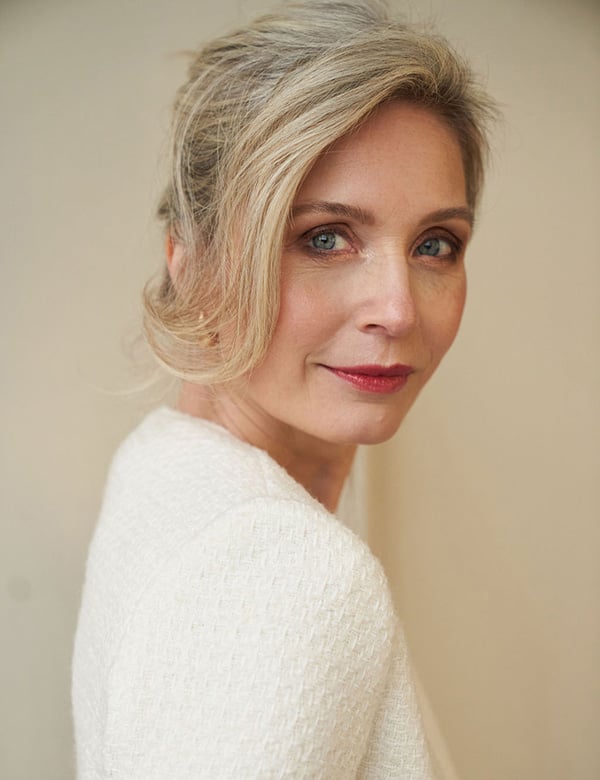 Vrouwelijk model met blond haar Annet G.