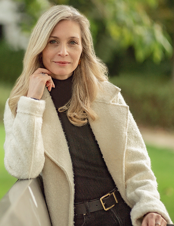 Vrouwelijk model met blond haar Annet G.