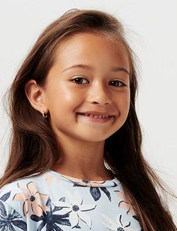 Model Kindermodel bruin haar avalon