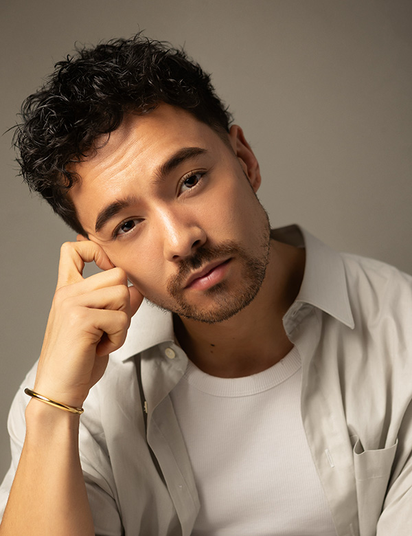 Mannelijk model met donker haar Beau J.