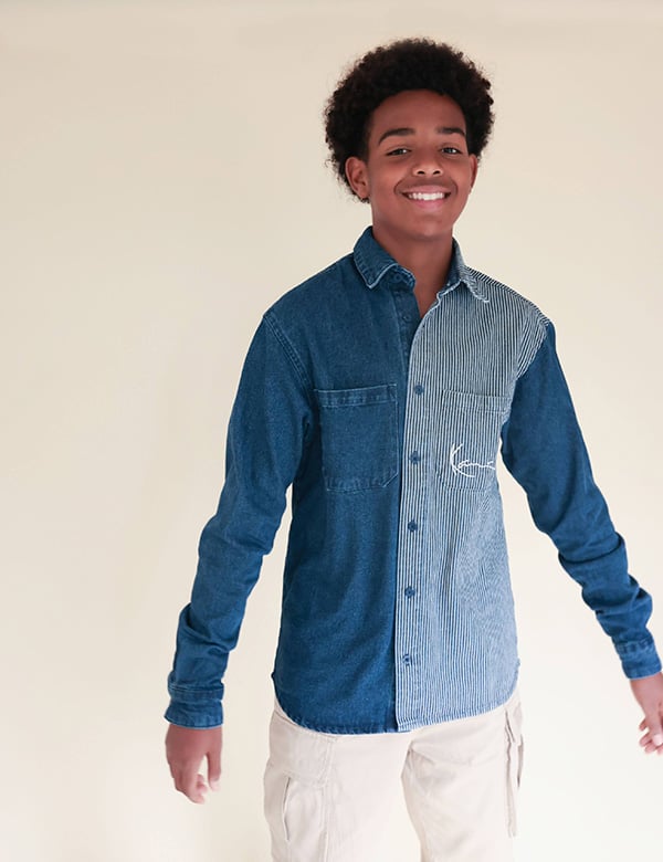 kindermodel met donker kroes haar Benjamin Az.