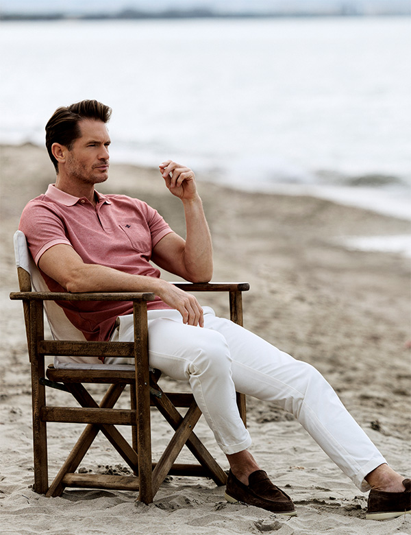 Mannelijk model met donkerblond haar Berend S.