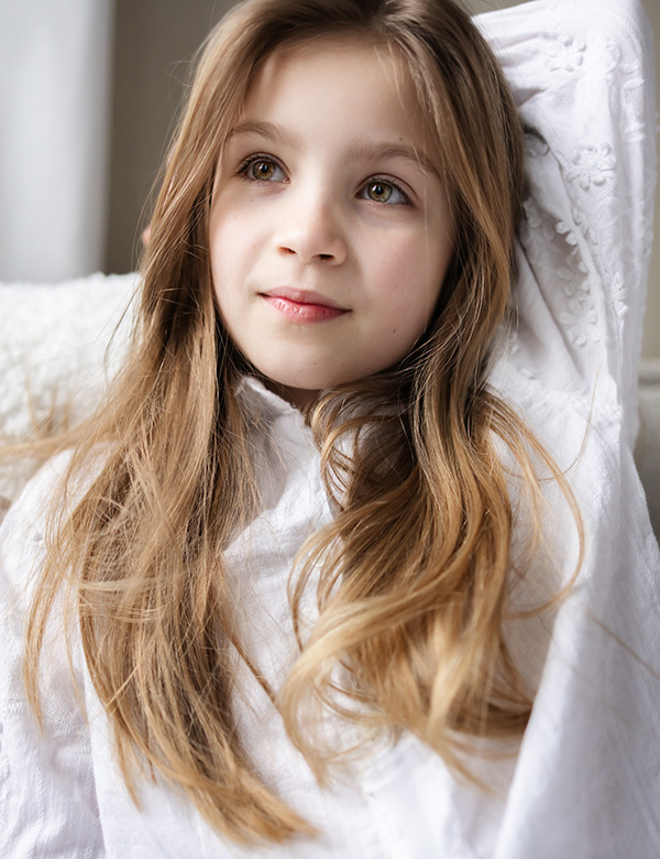 kindermodel met blond haar Bo E.