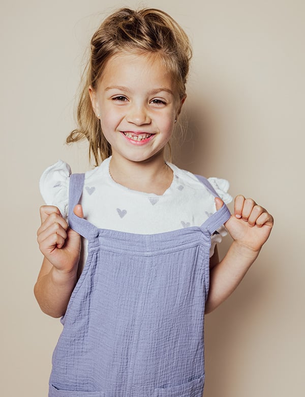 Kindermodel met blond haar Bo