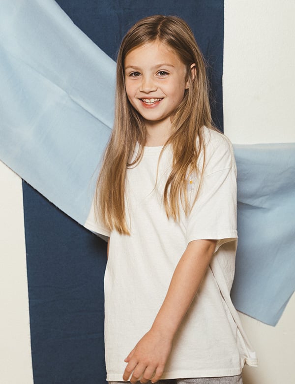 Kindermodel met blond haar Bo