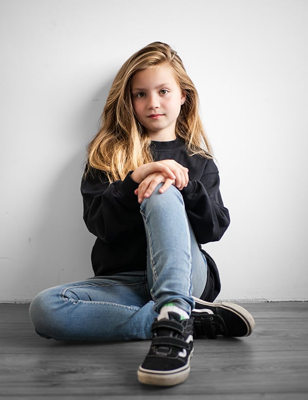 Kindermodel met blond haar Bo E.
