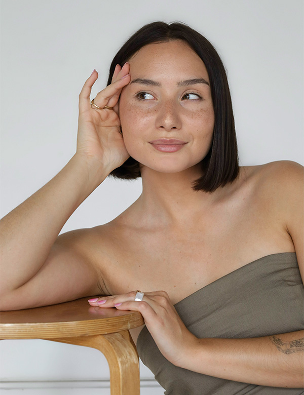 Vrouwelijk model boblijn