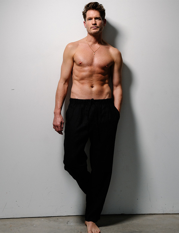 Mannelijk model met bruin haar Brent