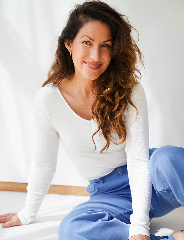 Vrouwelijk model met bruin haar Caroline P.