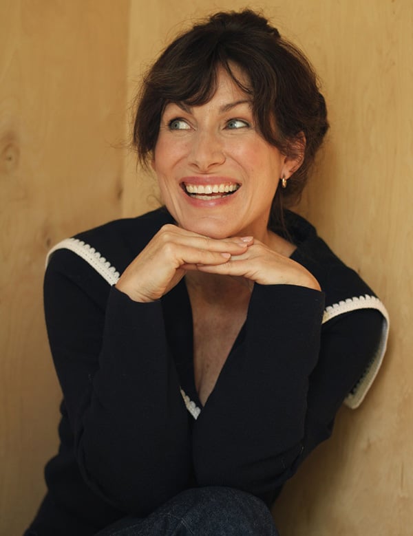 Vrouwelijk model met bruin haar Caroline P.