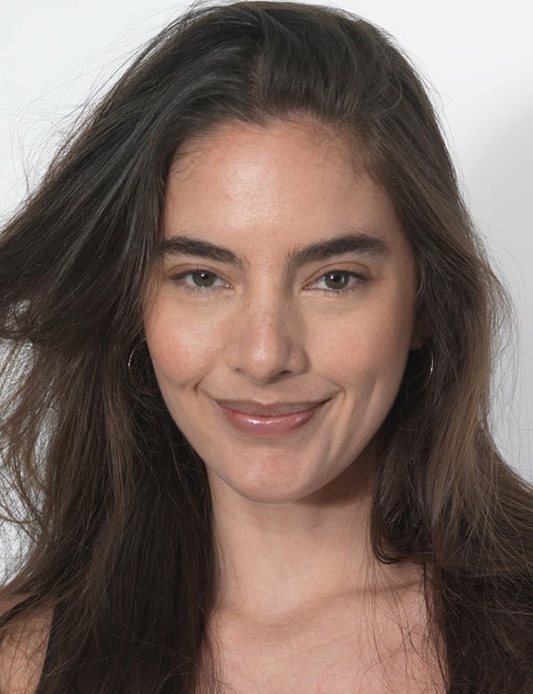 Vrouwelijk model met donker haar cheyenne