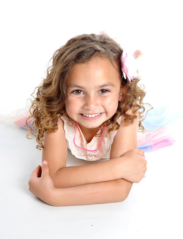 Kindermodel met bruin haar Chloe