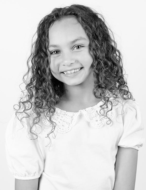 Kindermodel met krullend haar Chloe B.