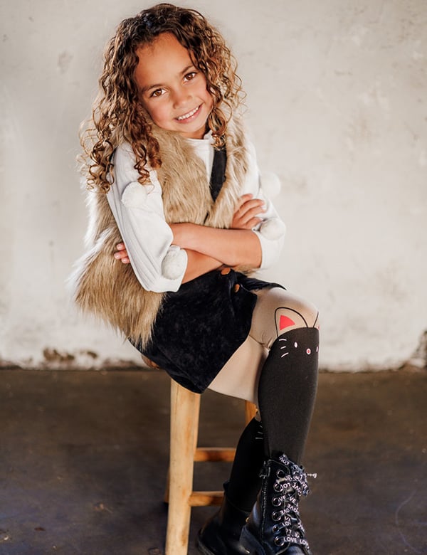 Kindermodel krullend haar Chloe