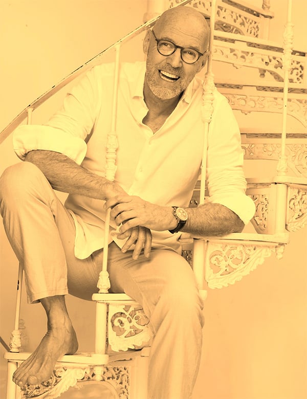 Mannelijk model met bruin-groene ogen Chris R.