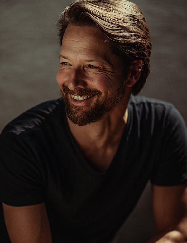 mannelijk model met bruin haar Christophe