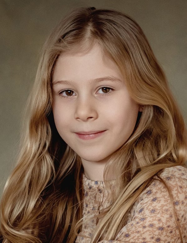 Model Kindermodel ciara met blond haar