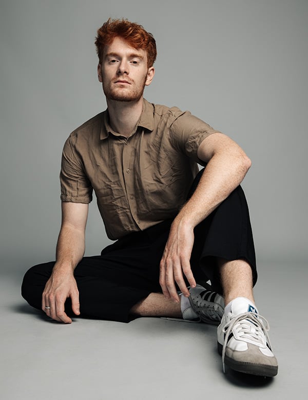 Mannelijk model met rood haar Daan