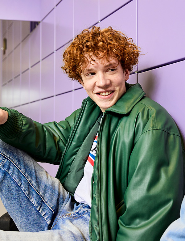 Mannelijk model rood haar Daan