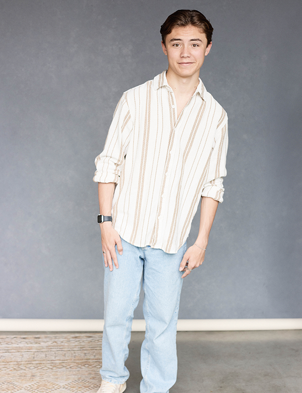 Mannelijk model met bruin haar Danny