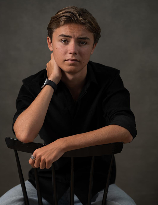 Mannelijk model met bruin haar Danny