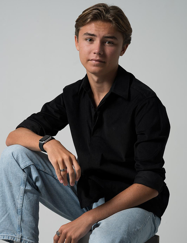 Mannelijk model met bruin haar Danny
