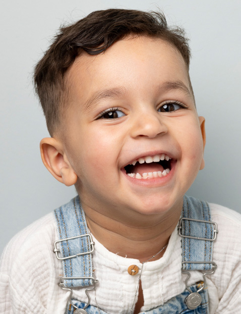 Kindermodel bruin haar daoud