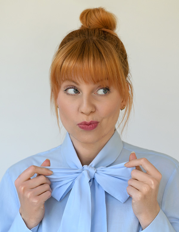 Vrouwelijk model met rood haar Daphne L.