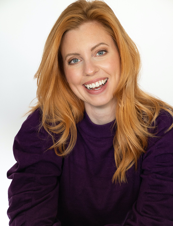 Vrouwelijk model met rood haar Daphne L.
