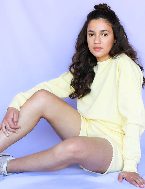 Kindermodel bruin haar Deena