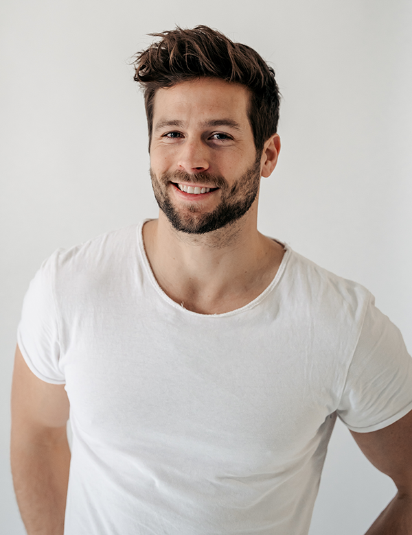 heren model bruin haar Demian