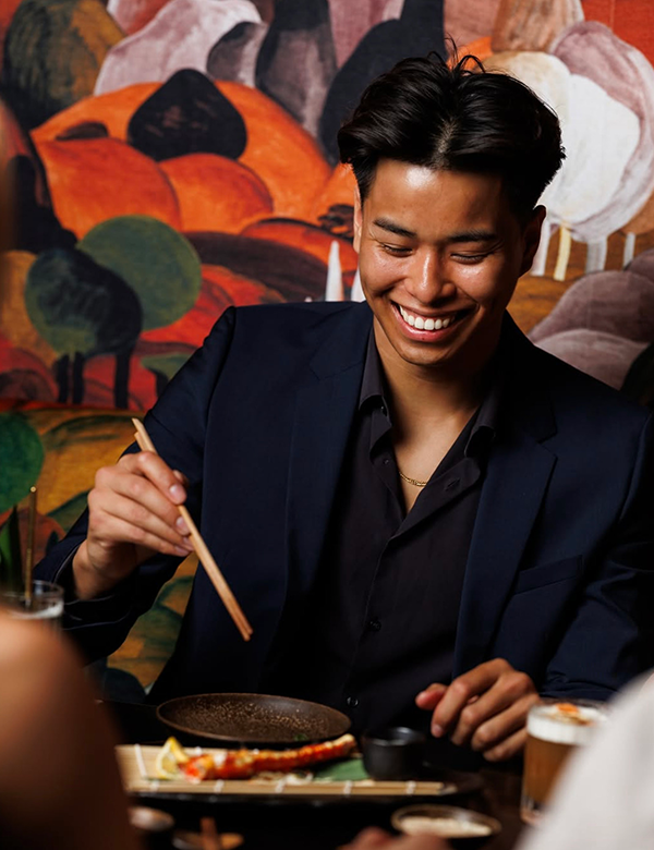 Mannelijk model Dennis Lin.