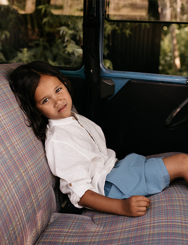 kindermodel met donkerbruin haar Diago